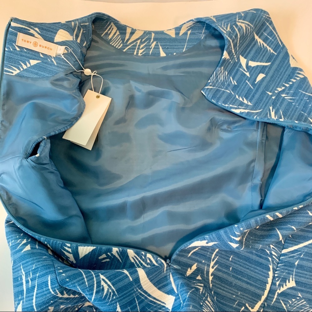 Tory Burch Gulf Shore Tabora Mini Blue Dress Size 2 - Picture 8 of 12